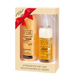 Набор для поврежденных волос с аргановым маслом Sessio Professional Chantal